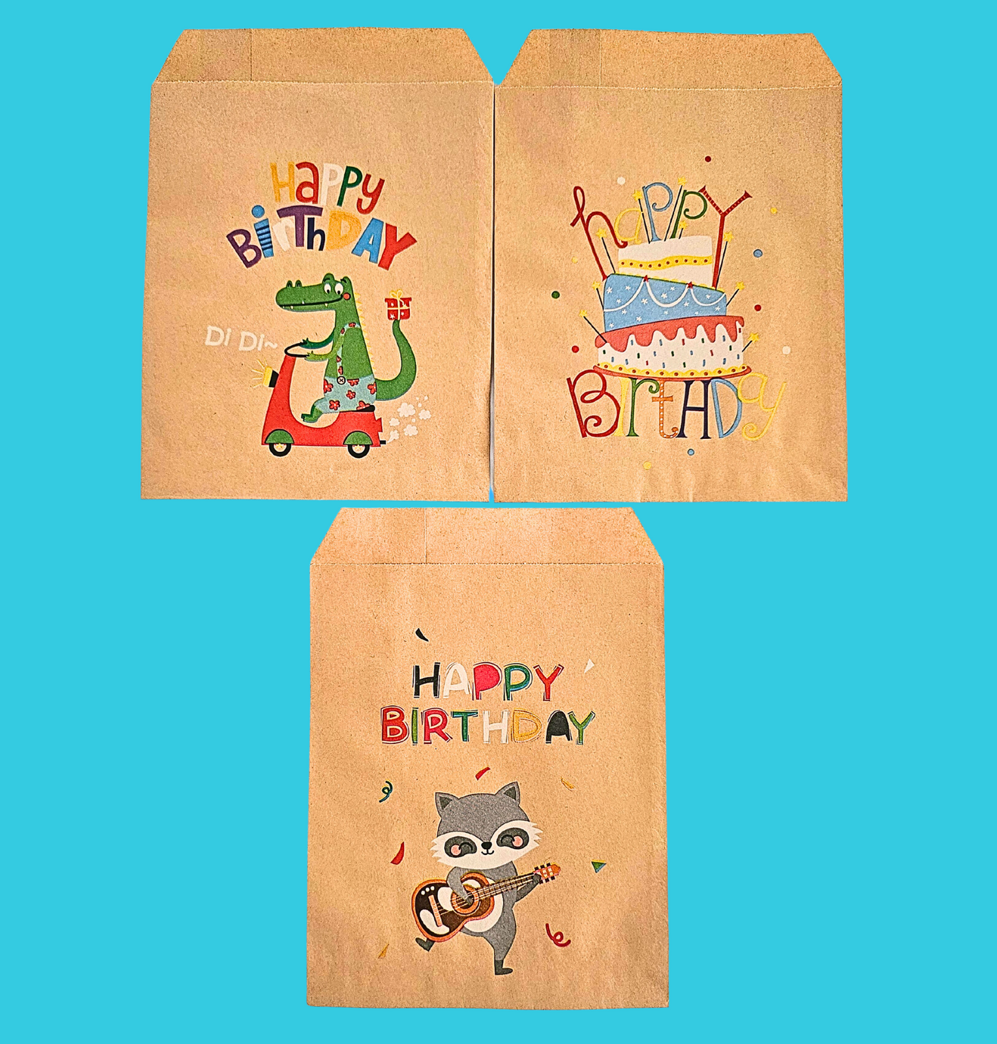 Party Bag-Brown Paper (Set of 4)