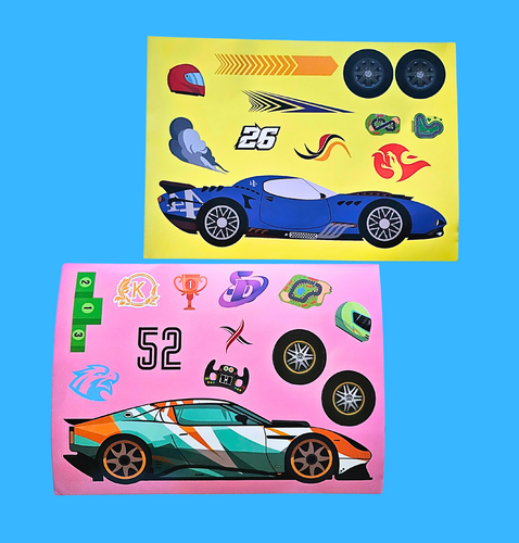 Racing Car Stickers