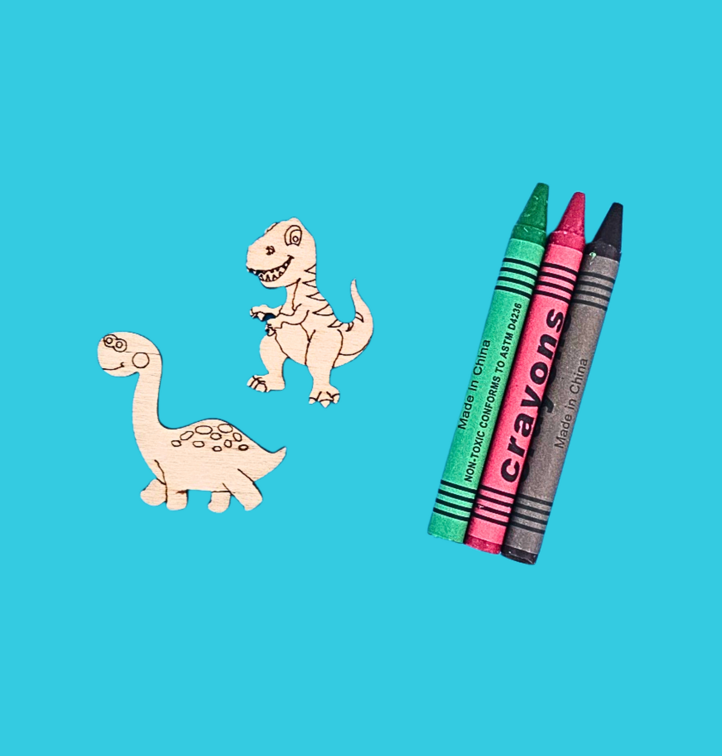 Pre-Packed Dinosaur Crayon Set