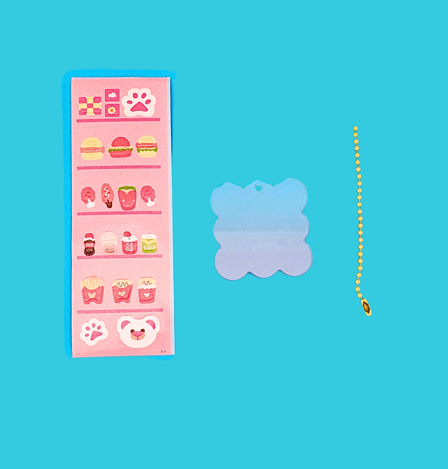 Pre-Packed Shape On A Chain Sticker Set