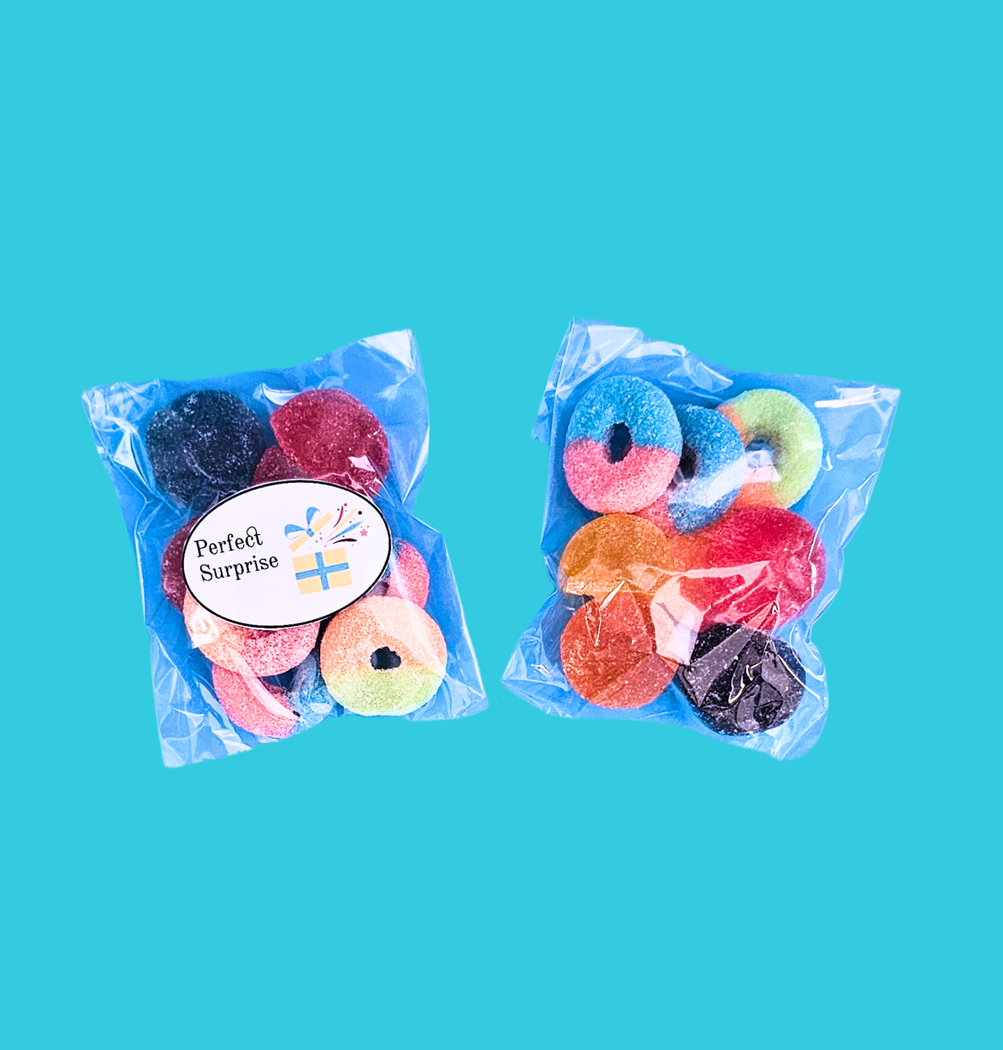 Ring and Fruit Pastel Candy Packet