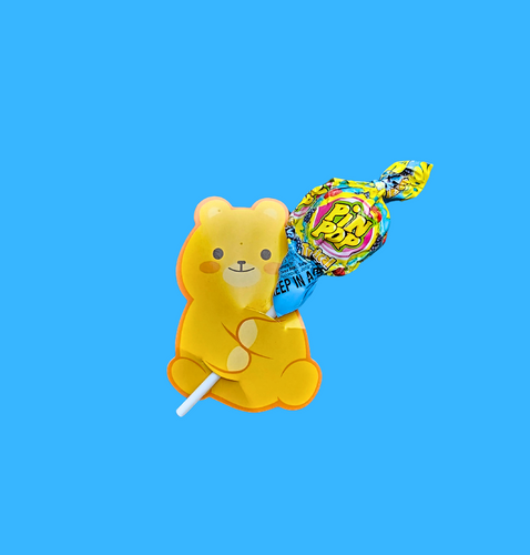 Teddy Bear shaped Lollipop Holder With Lollipop