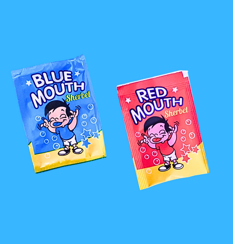 Blue and Red Mouth Sherbet