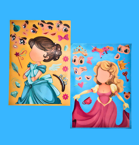 Make Your Own Princess Sticker Sheet